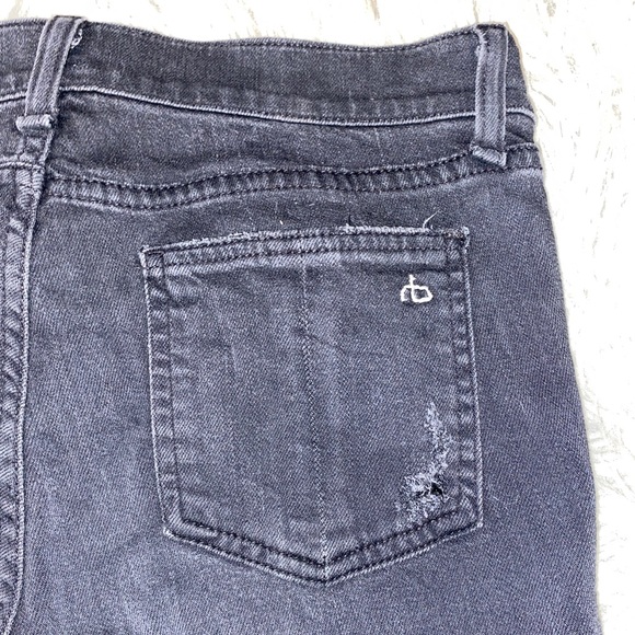 Rag & Bone distressed black skinny jeans - Picture 5 of 7